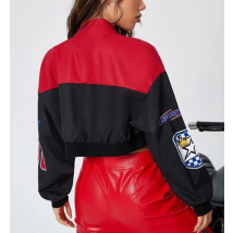 Čierna tenká crop vetrovka-280611-04