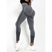 SIVÉ PUSH-UP LEGÍNY S VYSOKÝM PÁSOM-280332-039