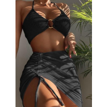 Čierne dvojdielne plavky so sukňou-302668-03