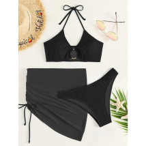 Čierne dvojdielne plavky so sukňou-302668-03