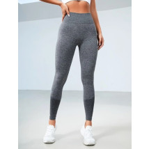 SIVÉ PUSH-UP LEGÍNY S VYSOKÝM PÁSOM-280332-039