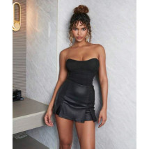 Čierne sukňové kraťasy-295092-03