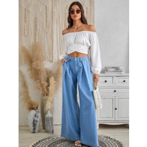 Svetlomodré široké rifľové nohavice-309159-01