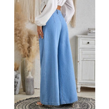 Svetlomodré široké rifľové nohavice-309159-01