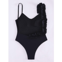 Čierne celé plavky s aplikáciou-302703-03