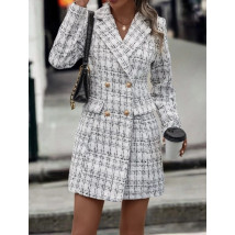 Bielo-čierne predĺžené sako-295248-03