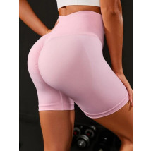 SVETLORUŽOVÉ PUSH-UP KRAŤASY S VYSOKÝM PÁSOM-280310-022