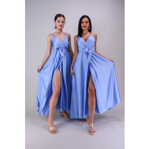 Modré dlhé saténové šaty-266375-03