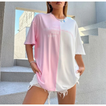 Ružovo-biele tričko-280639-01