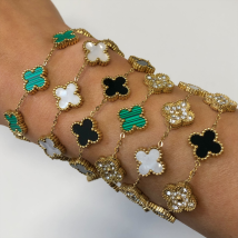 Dámsky oceľový náramok pozlátený Bianka-281885-03