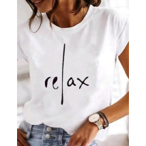 Biele tričko RELAX-302752-02