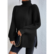 Čierny pletený sveter-295196-01