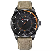 Pánske hodinky s koženým remienkom-317082-08
