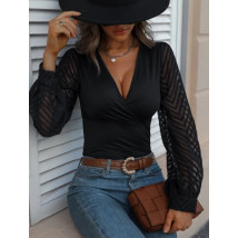 Čierne top s dlhým rukávom-291333-02