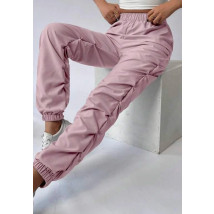 Ružové riasené nohavice-292407-01