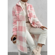 Ružovo-biela prechodná bunda-292515-01