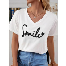 Biele tričko SMILE-302783-03