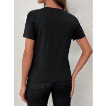 Čierne tričko SRDCE-302799-02