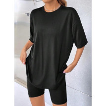Čierne oversize tričko-302807-01