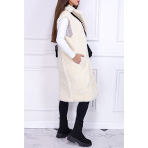 Biela TEDDY vesta-254950-01