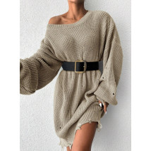 Béžové pletené šaty-309256-02