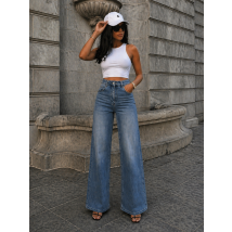 Modré široké rifle SLIM-327377-03