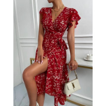 Červené zavinovacie šaty-303332-03