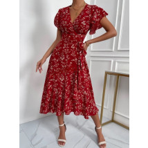 Červené zavinovacie šaty-303332-03