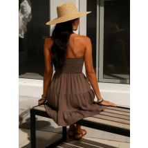 Čokoládovohnedé šaty-326115-01