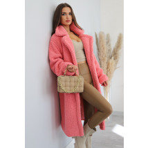 Ružový TEDDY kabát-276715-02
