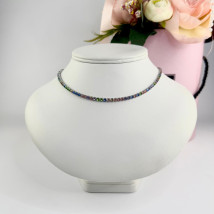 Dámsky oceľový náhrdelník kryštálový-322211-06