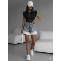 Čierne tričko s volánom-326322-01