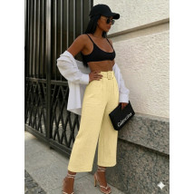Žlté mušelínové nohavice-326319-01