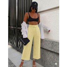 Žlté mušelínové nohavice-326319-01