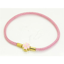 Ružový náramok štvorlístok-318181-04