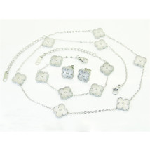 Dámska oceľová súprava kvetinka Olivia-318221-01