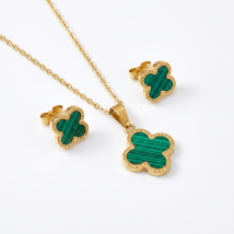 Dámska oceľová súprava pozlátená-327251-05