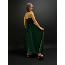 Zelené dlhé saténové šaty-288889-04