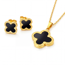 Dámska oceľová súprava pozlátená-327249-01