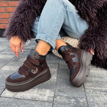 Tmavohnedé zateplené tenisky-324133-06