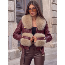 BORDO zateplená koženka s kožušinou-330370-06
