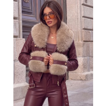 BORDO zateplená koženka s kožušinou-330370-06