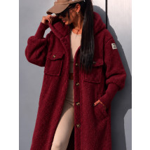 Bordo TEDDY kabát-331336-01