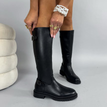 Čierne vysoké čižmy-323858-06