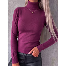 Bordový pletený rolák-330799-05