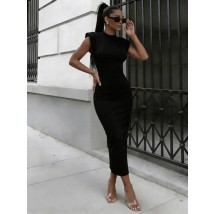 Čierne úpletové šaty-327119-01