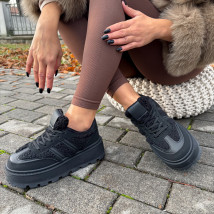 Čierne zateplené tenisky-323551-02