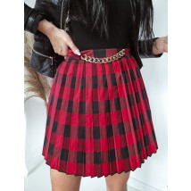 Červeno-čierna sukňa s ozdobou-262565-03