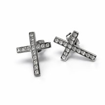 Dámske oceľové náušnice-106587-02