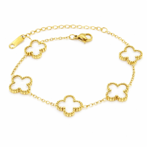 Dámsky oceľový náramok pozlátený Bianka-281884-03